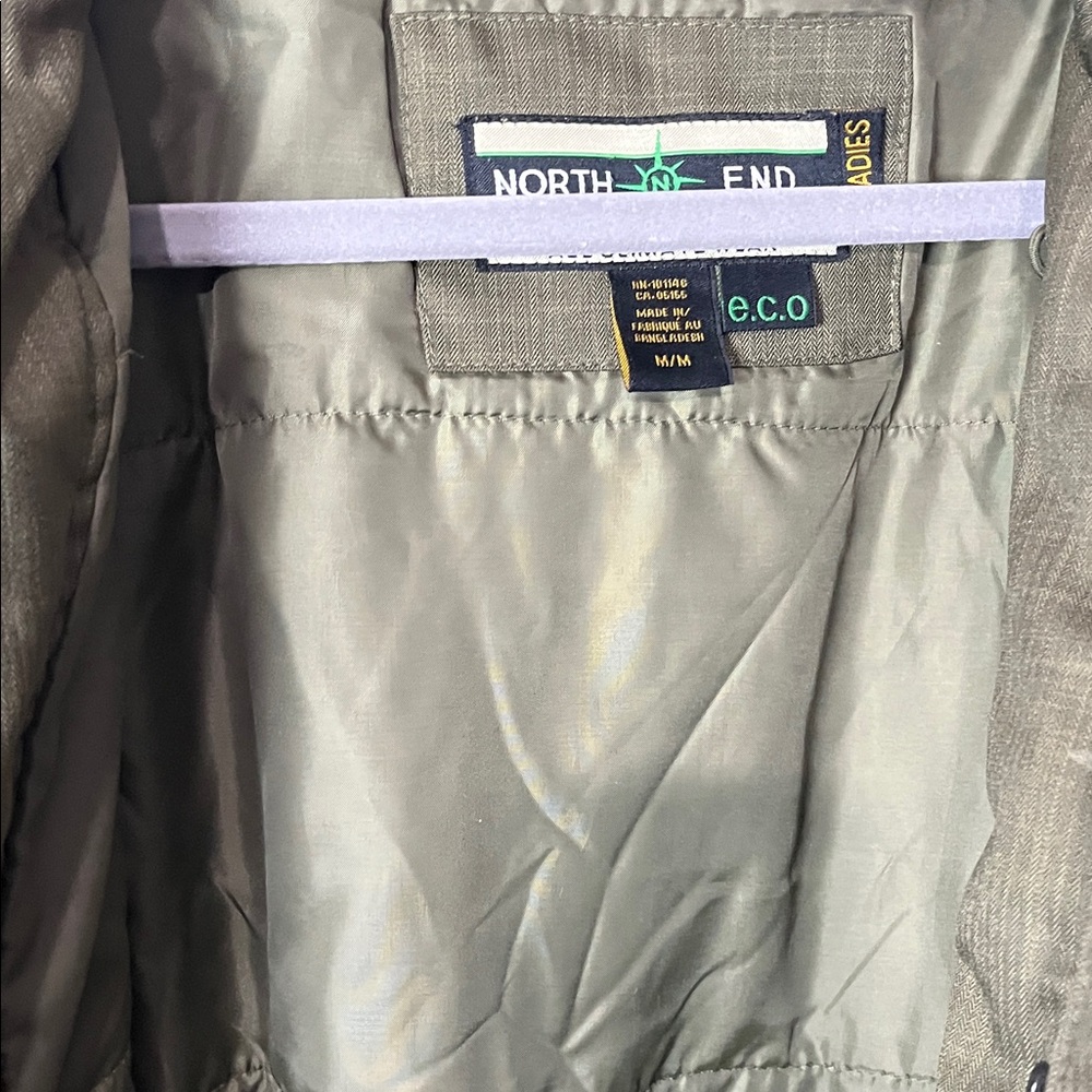 North End Olive Utility Hooded Jacket for Women - Picture 11 of 11